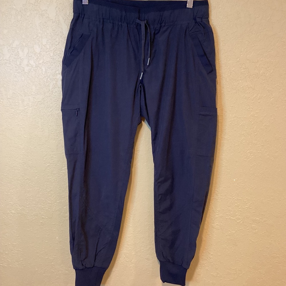 Marmot Women's Small Navy‎ Elastic Waist Drawstring Jogger pants, Front Pockets